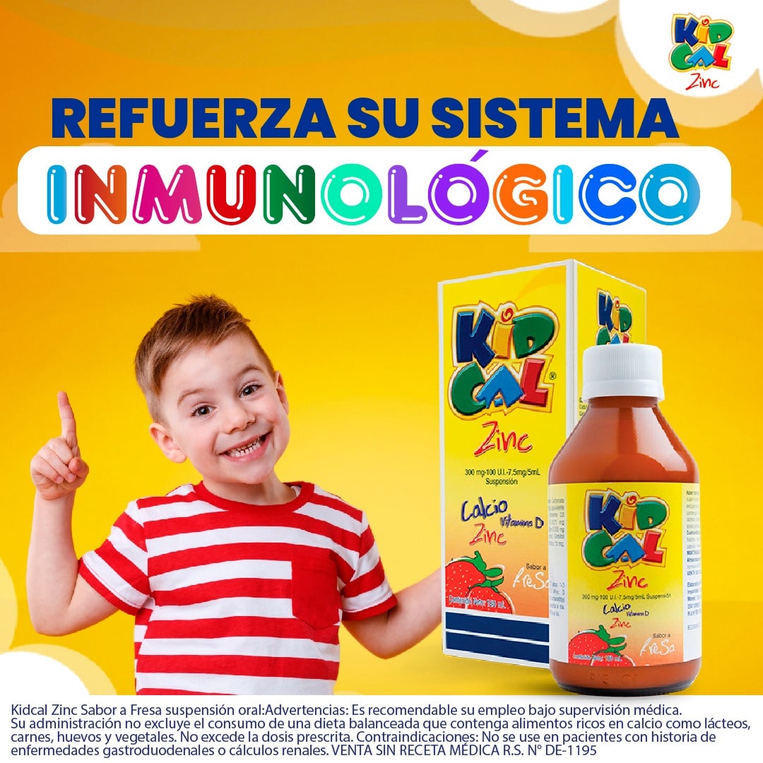Kidcal ayuda a reforzar el sistema inmunológico de tus hijos - Farmakonsuma